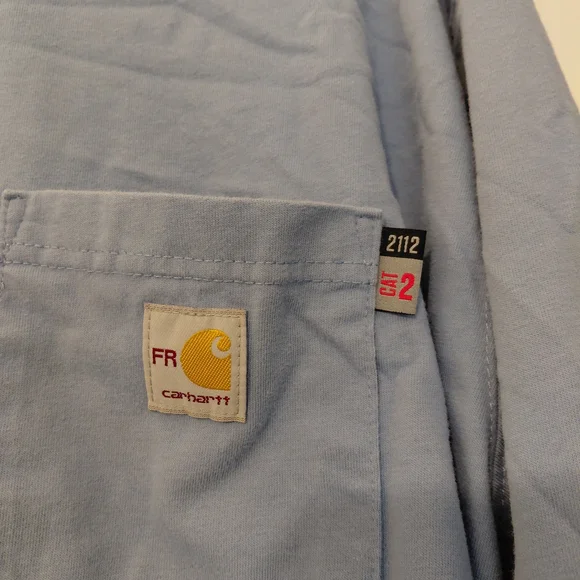 Carhartt Men's Blue Long Sleeve Shirt - Picture 3 of 5